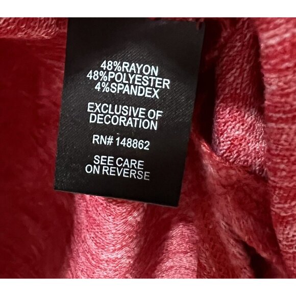 torrid 2 sweater Women Red V Neck Drop Shoulder Shark Bite hem Soft - Picture 6 of 10